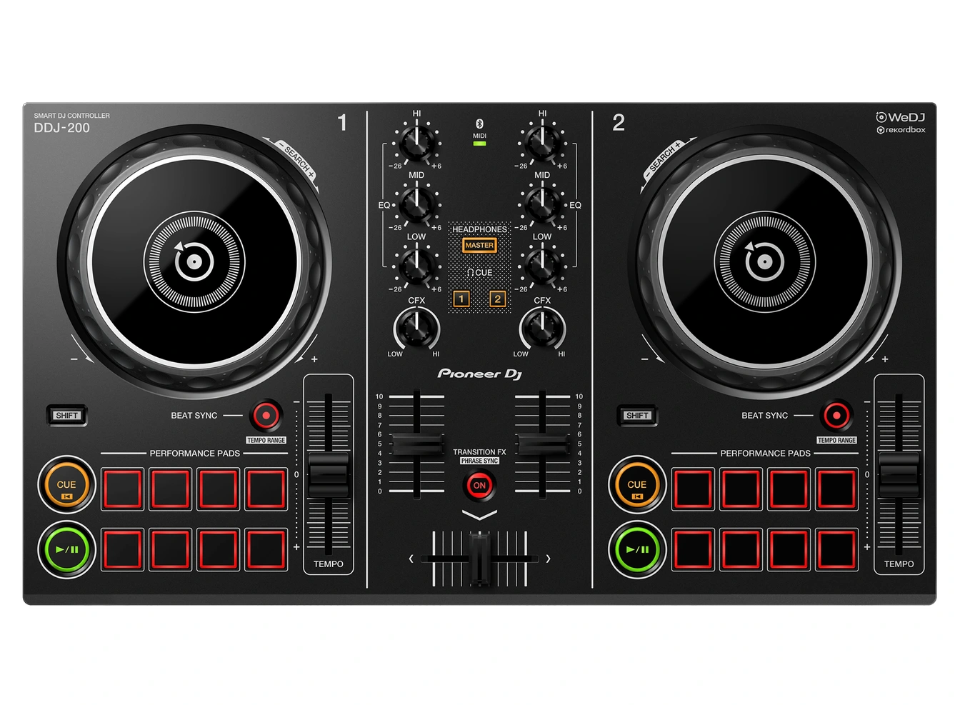 紫色Pioneer DDJ-200 Smart Controller Pioneer DDJ-200 Smart DJ Kontrolcüsü | Sesçi Baba